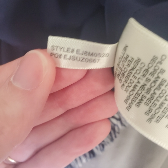 Eliza J Navy Tweed Asymmetrical Hem Dress Size 4 - Picture 6 of 6